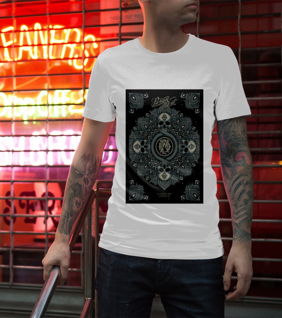 Parkway Drive Tour London UK October 4 2025 Mandala And Skull T-Shirt