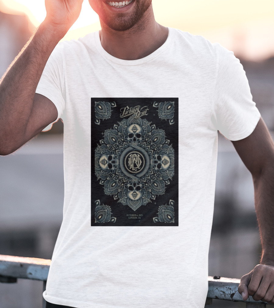 Parkway Drive Tour London UK October 4 2025 Mandala And Skull T-Shirt