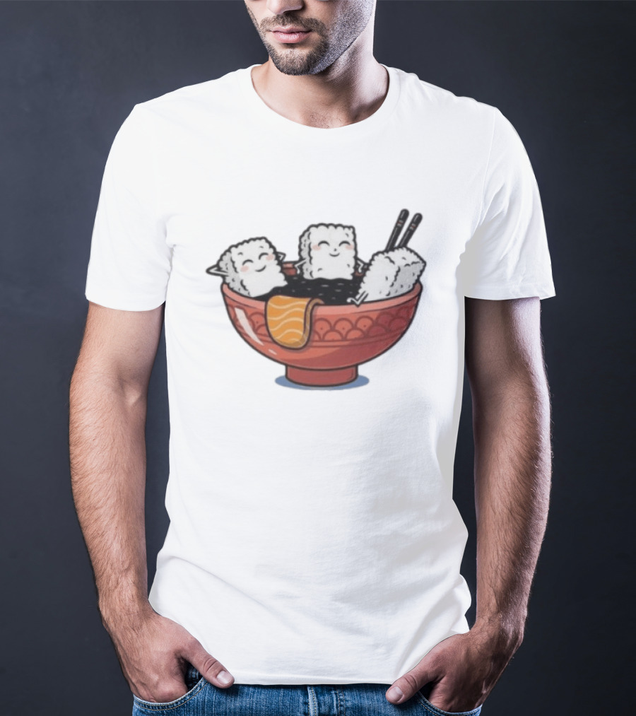 Original Sushi Relax Soaking In Soy Sauce Bowl T-Shirt