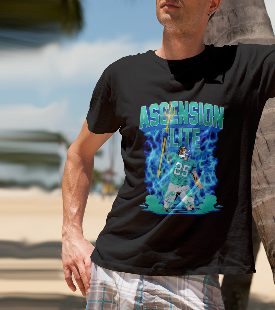 Ascension Elite 25 Football Player Trident Lightning Energy T-Shirt