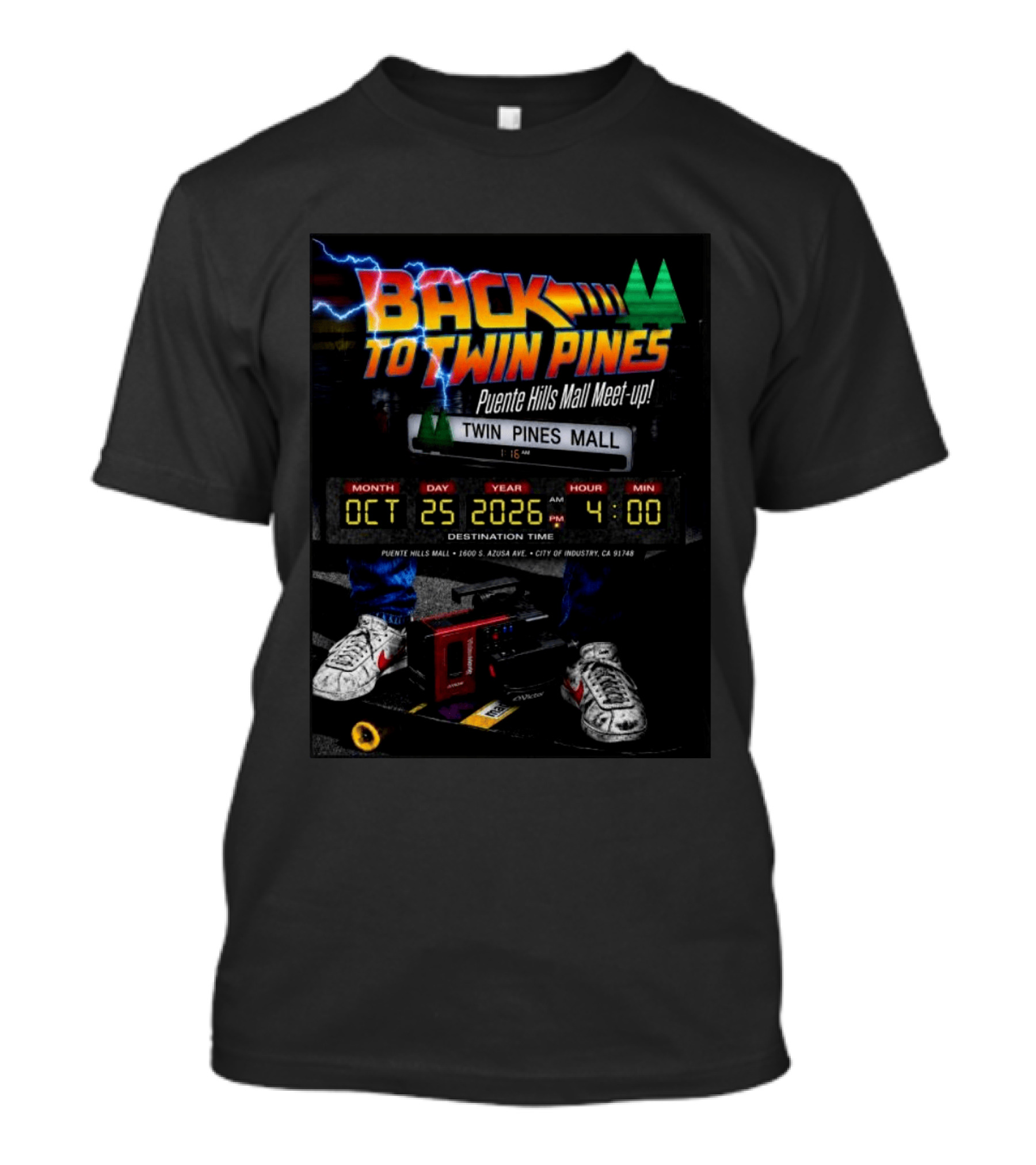 Back To Twin Pines Mall Meet Up October 25 2026 4:00 AM Puente Hills Mall T-Shirt