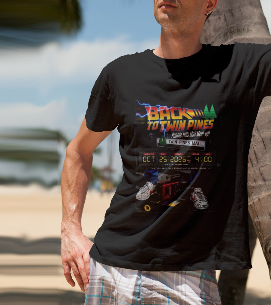 Back To Twin Pines Mall Meet Up October 25 2026 4:00 AM Puente Hills Mall T-Shirt