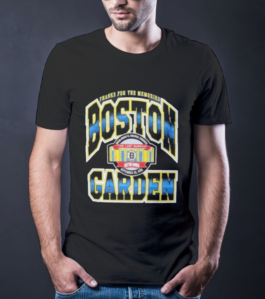 Boston Bruins Boston Garden Thanks For The Memories The Last Hurrah September 28 1995 T-Shirt