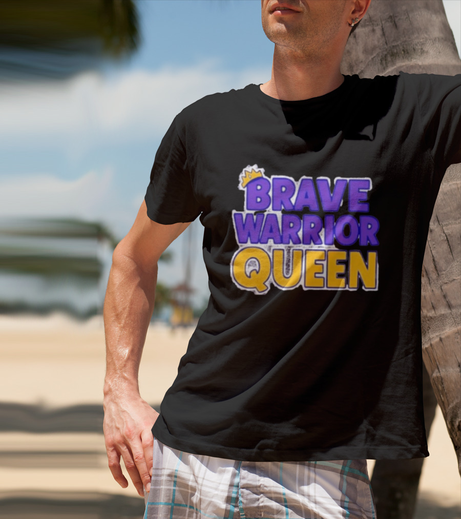Brave Warrior Queen Crowned T-Shirt