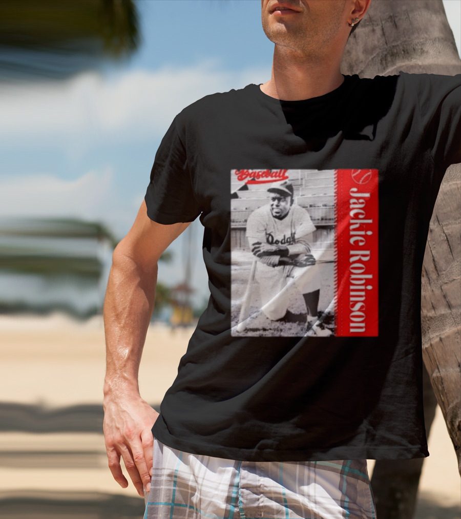 Jackie Robinson Brooklyn Dodgers MLB Baseball Legend T-Shirt