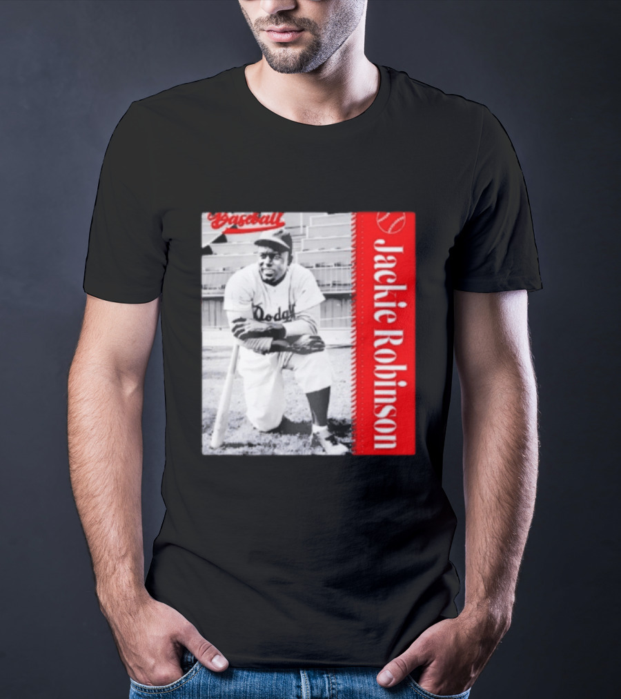 Jackie Robinson Brooklyn Dodgers MLB Baseball Legend T-Shirt