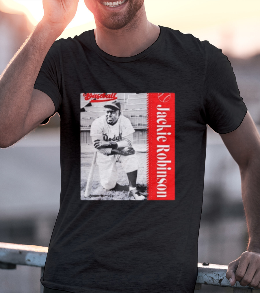Jackie Robinson Brooklyn Dodgers MLB Baseball Legend T-Shirt