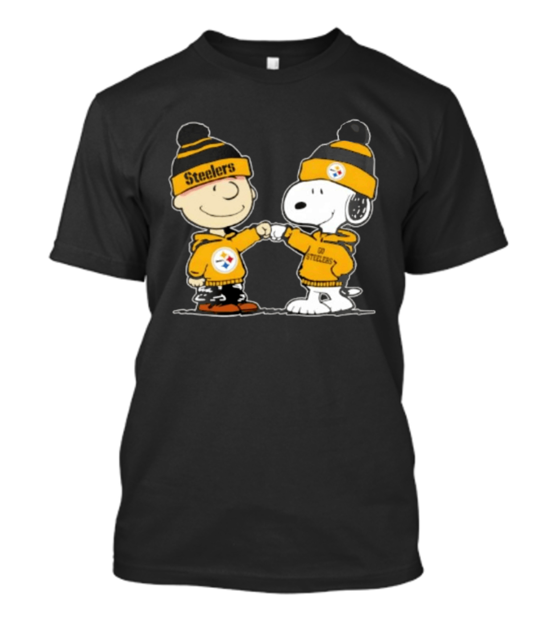 Charlie Brown Snoopy Steelers Best Friends Team Spirit T-Shirt