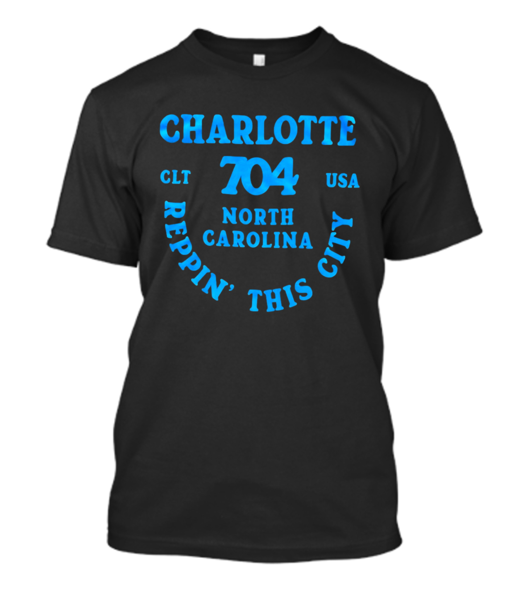 Charlotte 704 Clt Usa North Carolina Reppin' This City T-Shirt