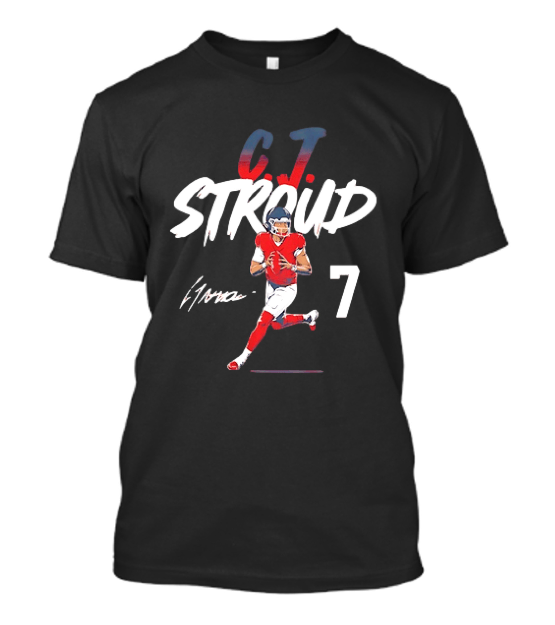 CJ Stroud Houston Number 7 Football Fan Gear T-Shirt