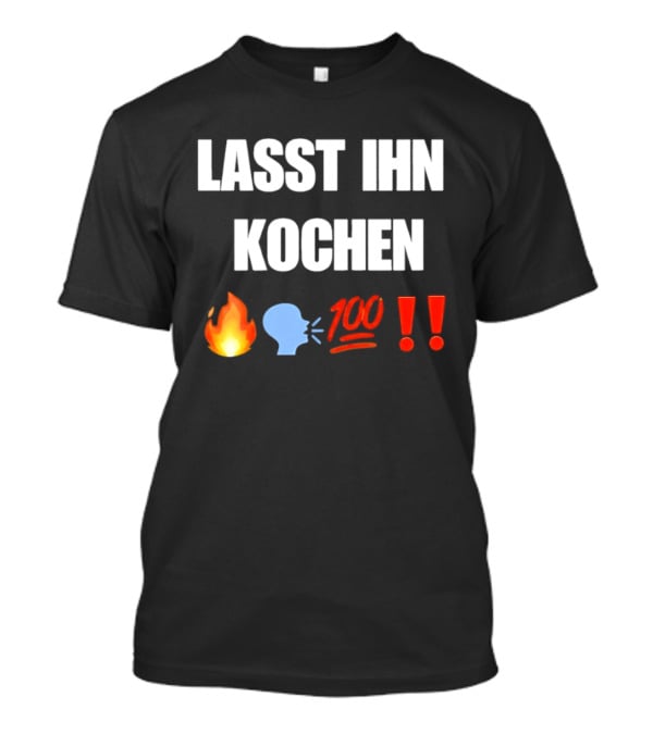 Lasst Ihn Kochen Fire Emoji Speech Bubble 100 Emoji Exclamation Points T-Shirt