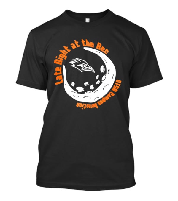 Late Night At The Rec UTSA Roadrunners Campus Recreation Moon T-Shirt