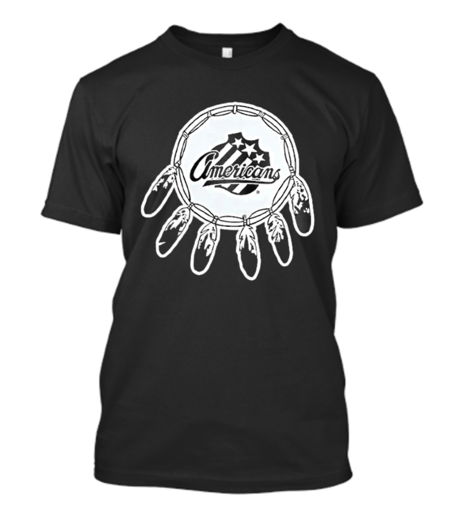Classic Native American Rochester Americans Amerks Ice Hockey Team T-Shirt
