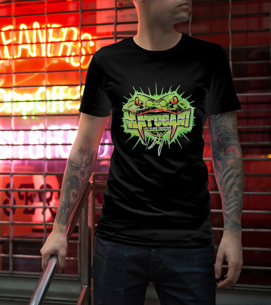 Matugani Snake Roller Lost Island Themepark Adventure T-Shirt