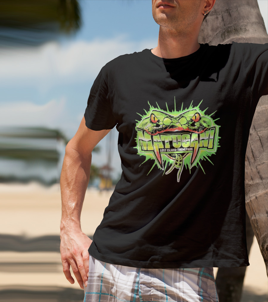 Matugani Snake Roller Lost Island Themepark Adventure T-Shirt