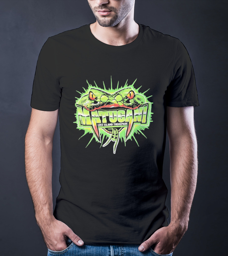 Matugani Snake Roller Lost Island Themepark Adventure T-Shirt