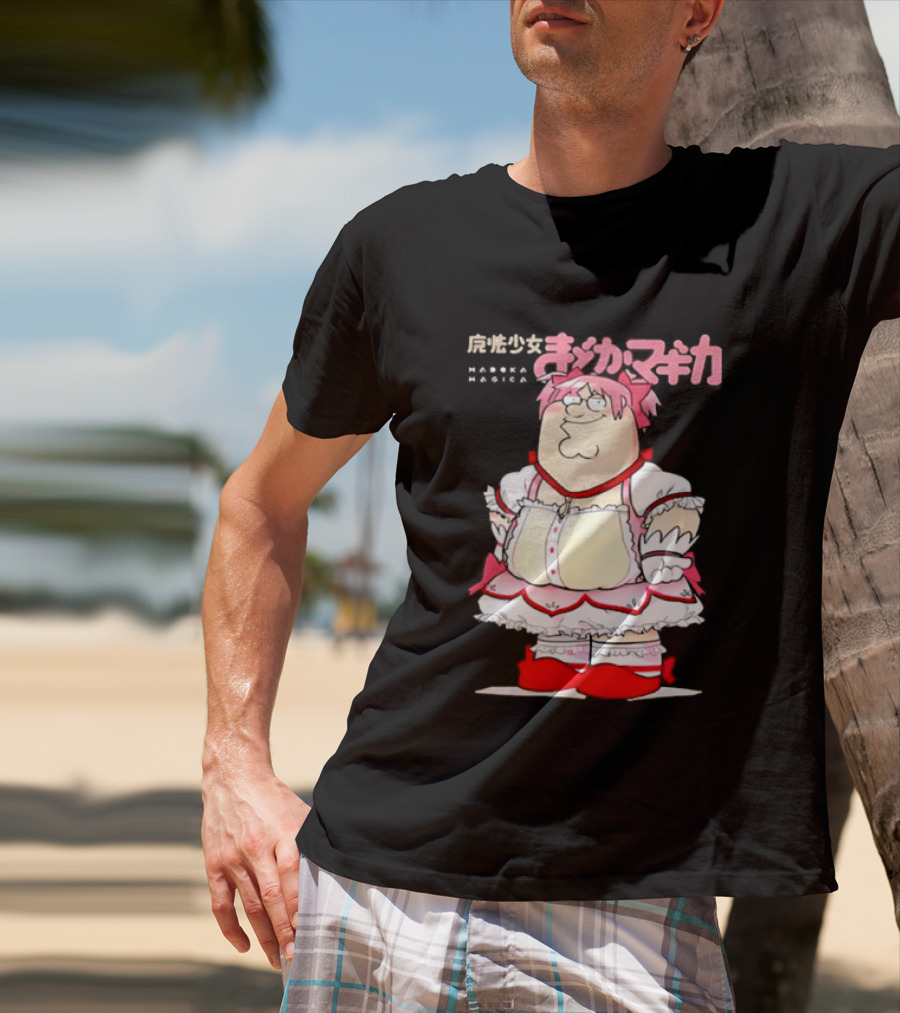 Madoka Peter Griffin Family Guy Puella Magi Madoka Magica Crossover Anime T-Shirt