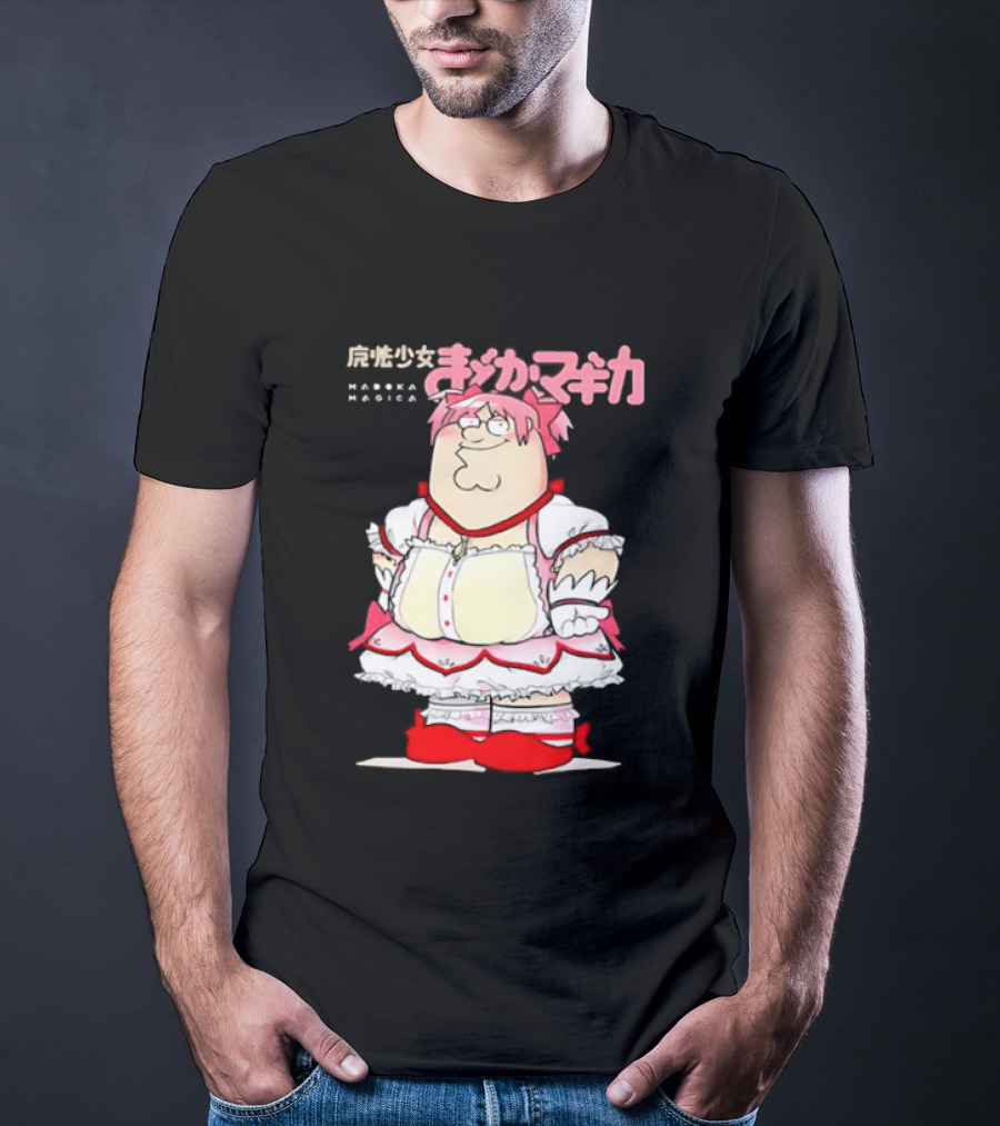 Madoka Peter Griffin Family Guy Puella Magi Madoka Magica Crossover Anime T-Shirt
