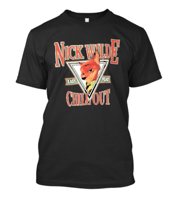 Nick Wilde Easy Peasy Chill Out Zootopia Triangle Frame T-Shirt