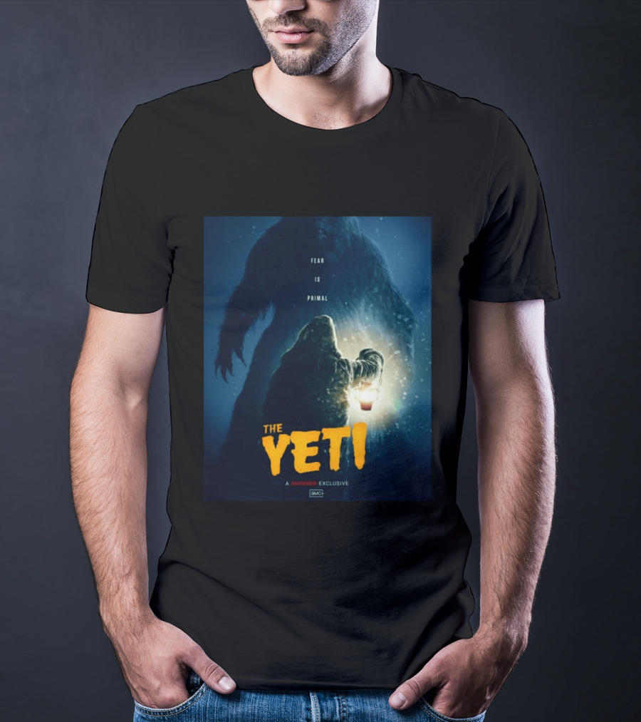 Fear Is Primal The Yeti A Shudder Exclusive AMC Lantern Shadowy Figure T-Shirt