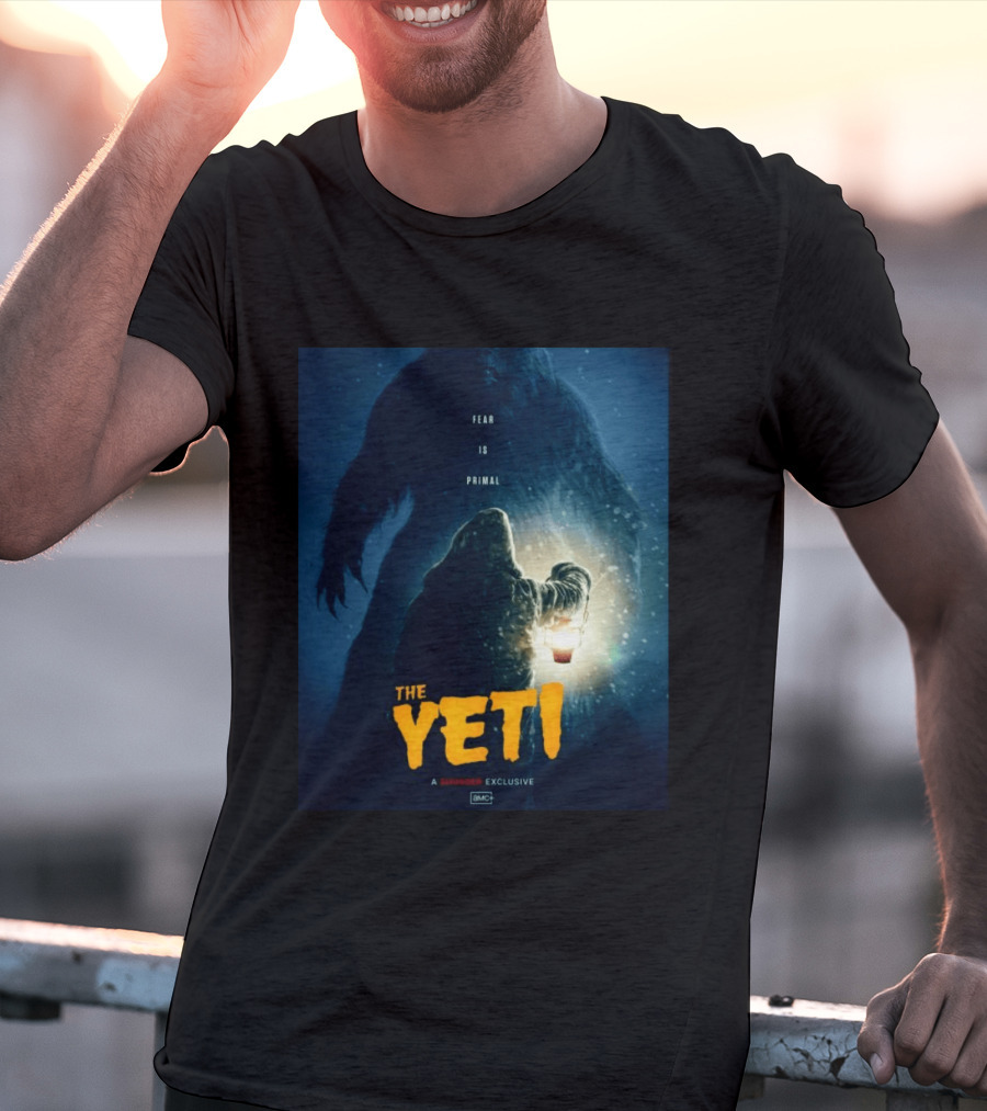 Fear Is Primal The Yeti A Shudder Exclusive AMC Lantern Shadowy Figure T-Shirt