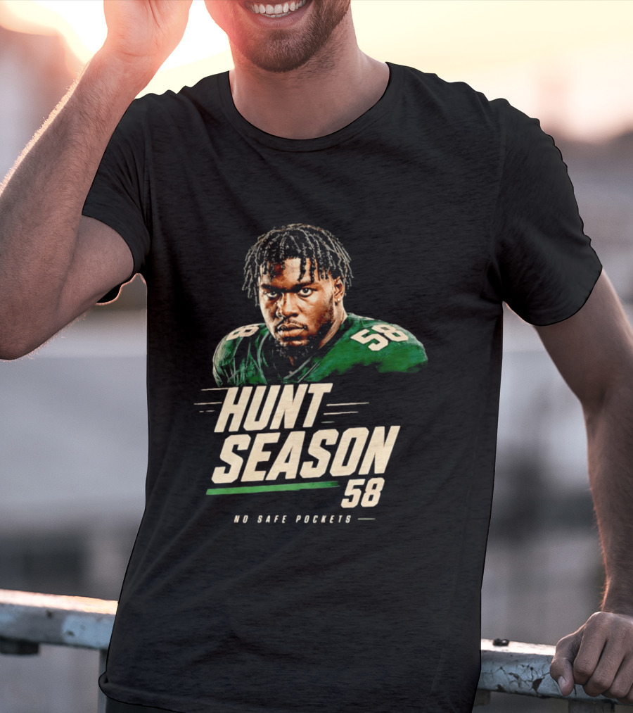 Nolan Smith Hunt Season 58 No Safe Pockets Philadelphia Eagles T-Shirt