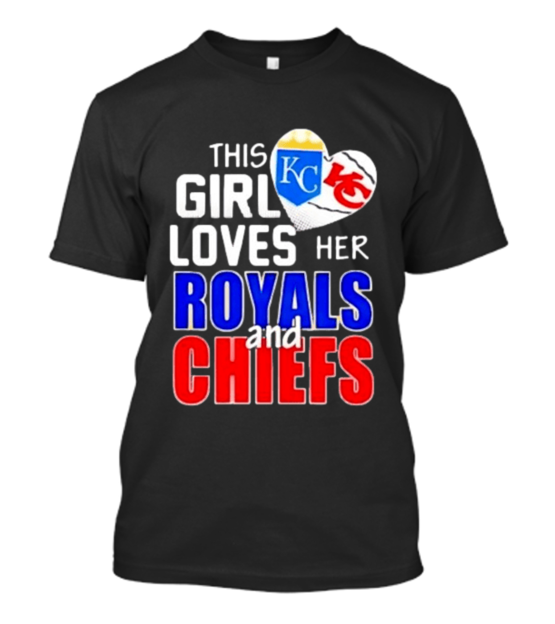 This Girl Loves Her KC Royals And Chiefs 2025 T-Shirt