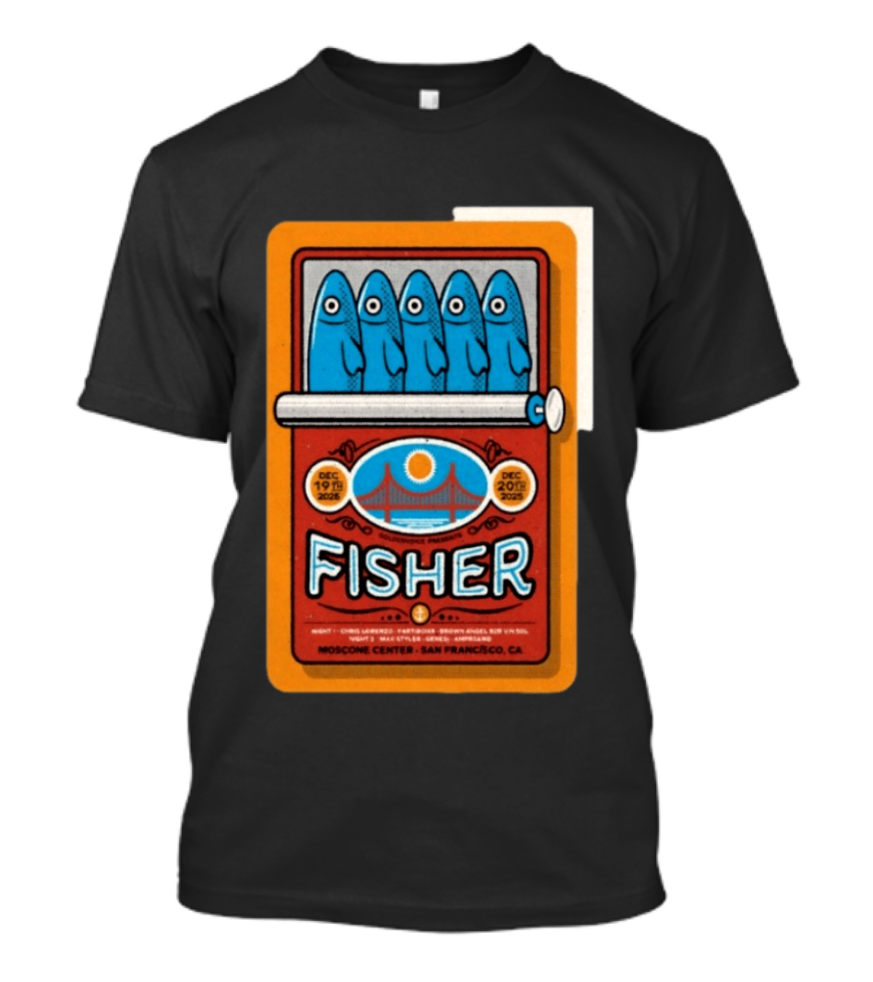 Fisher Moscone Center San Francisco December 19 20 2025 Vintage Pop T-Shirt