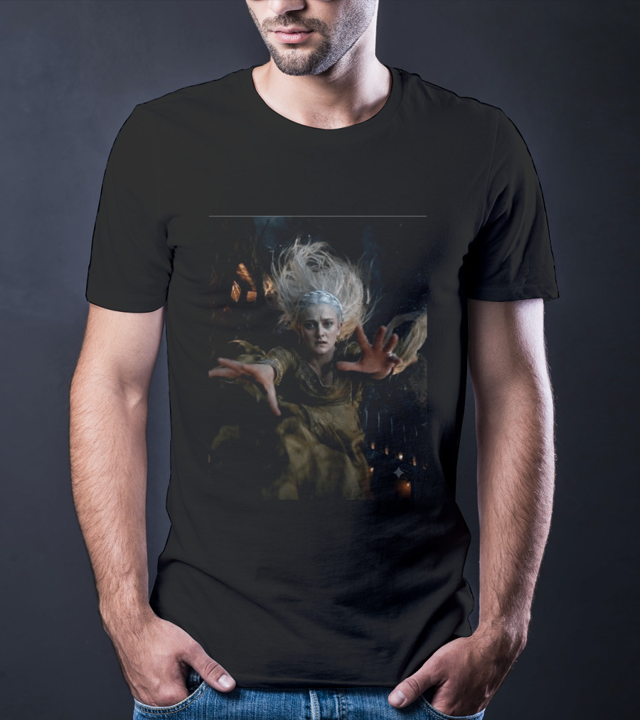 Helaena Targaryen Silver Haired Fantasy Woman In Dark Forest House Of The Dragon Scene T-Shirt