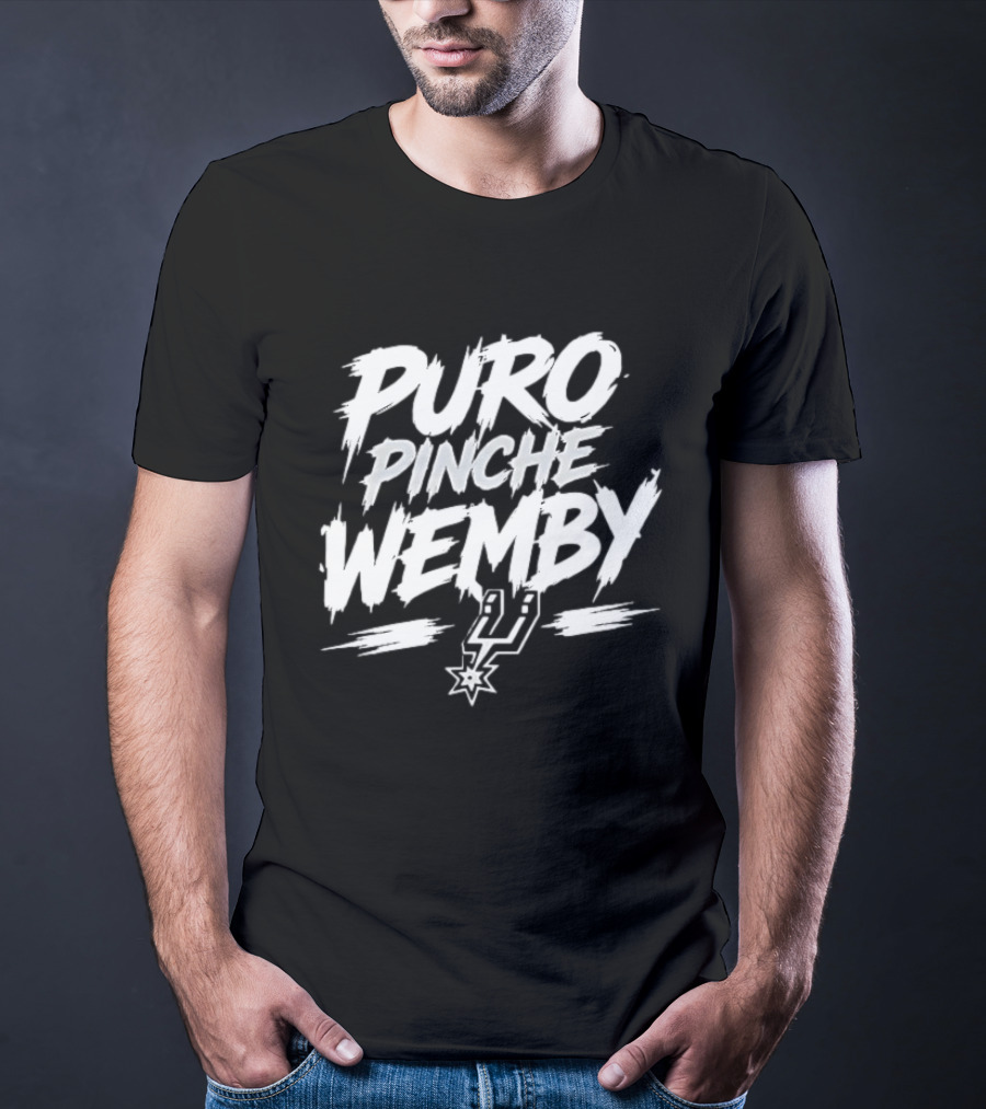 Puro Pinche Wemby San Antonio Spurs Basketball T-Shirt