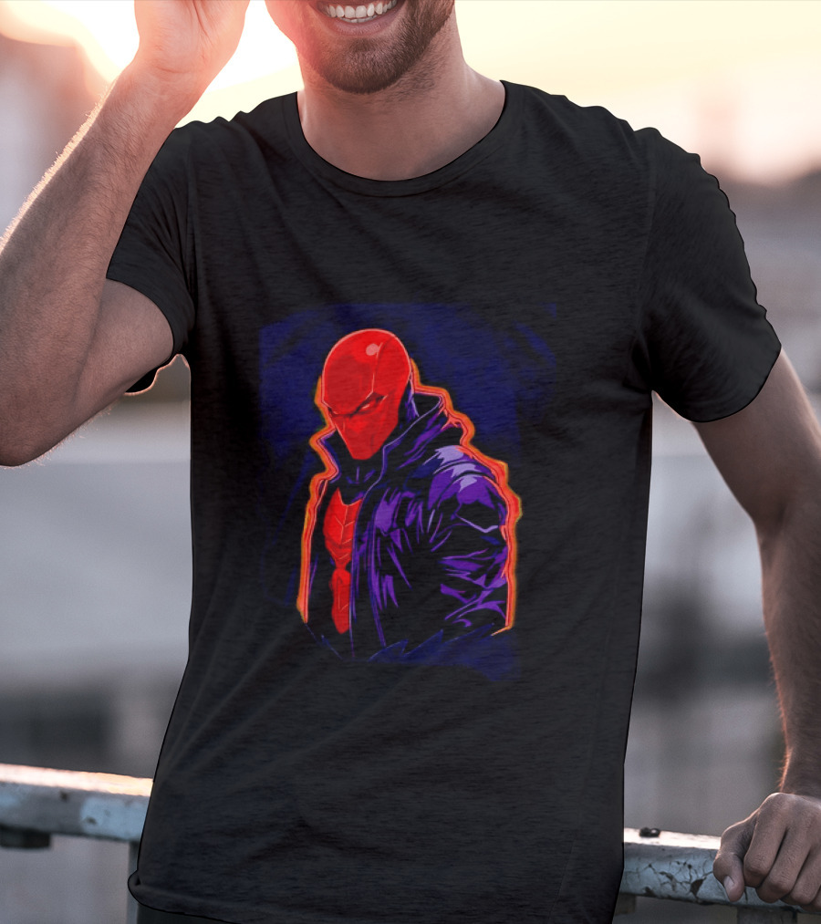 Red Hood Jason Todd DC Comics Vigilante Masked Hero T-Shirt