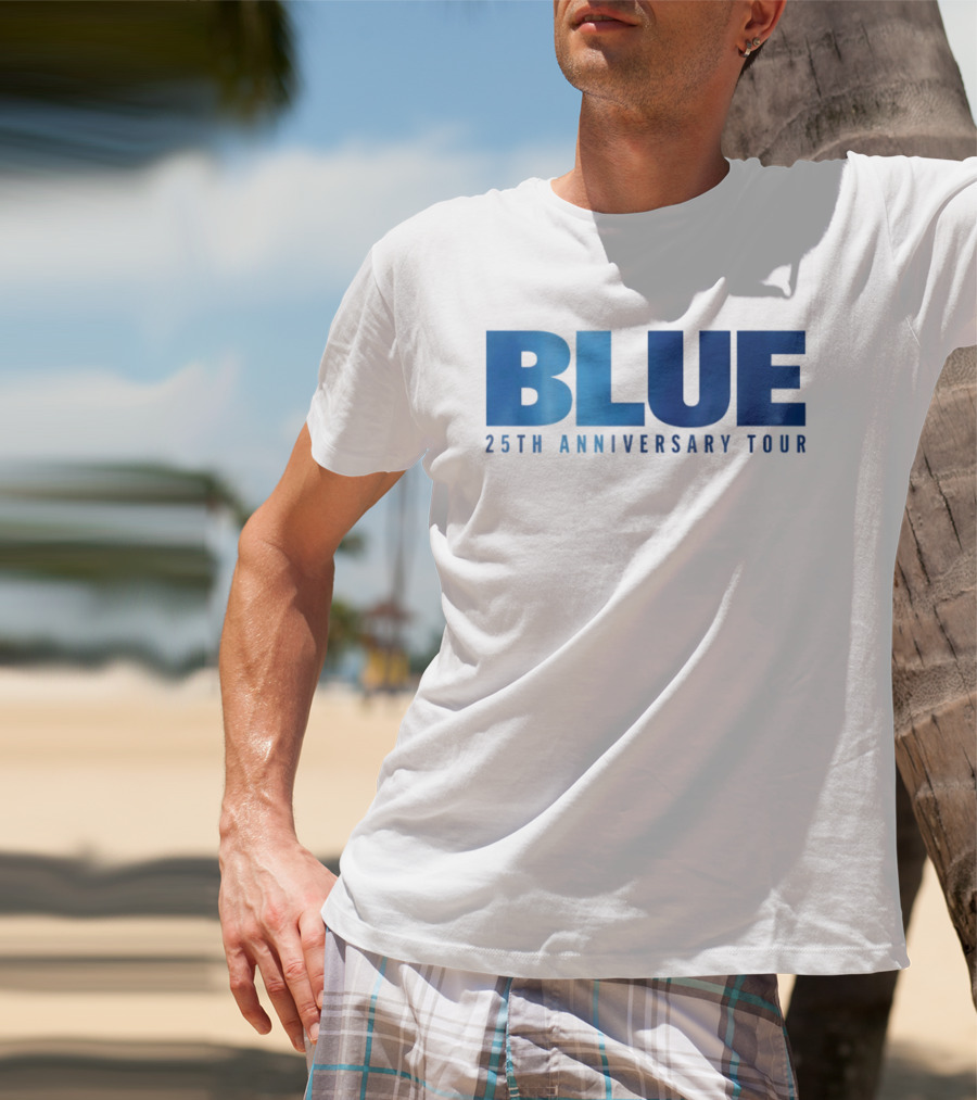 Blue 25th Anniversary Tour Music Concert Celebration T-Shirt