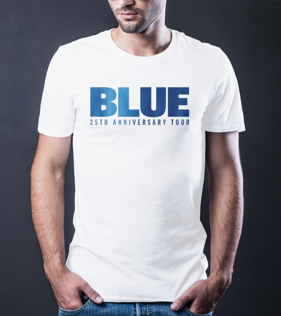 Blue 25th Anniversary Tour Music Concert Celebration T-Shirt