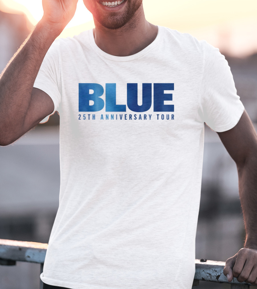 Blue 25th Anniversary Tour Music Concert Celebration T-Shirt