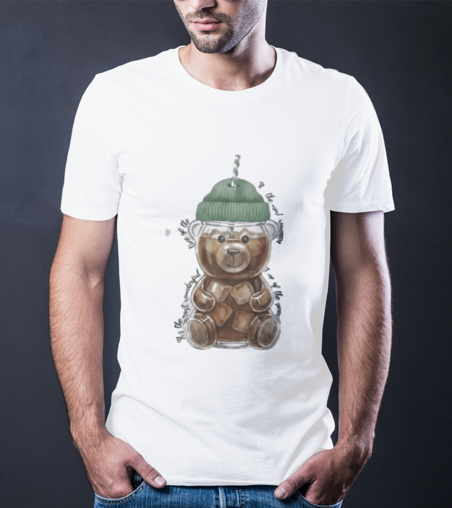 Starbucks Bear Cold Coffee Christmas 2023 Edition T-Shirt