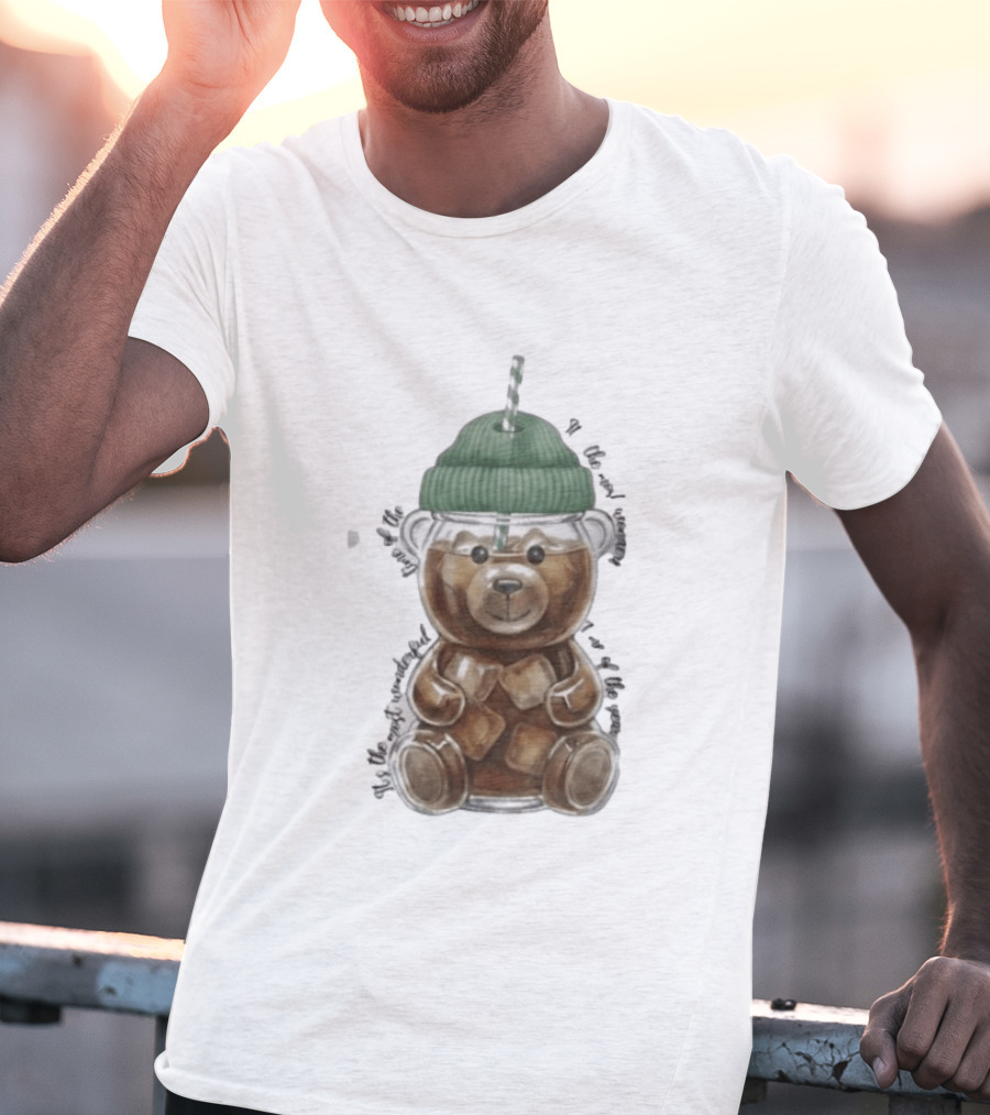Starbucks Bear Cold Coffee Christmas 2023 Edition T-Shirt