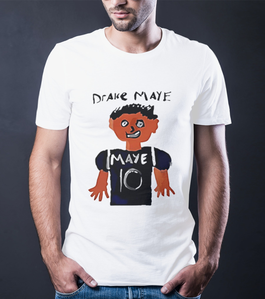 Drake Maye 10 Caricature Drawing New England Patriots T-Shirt
