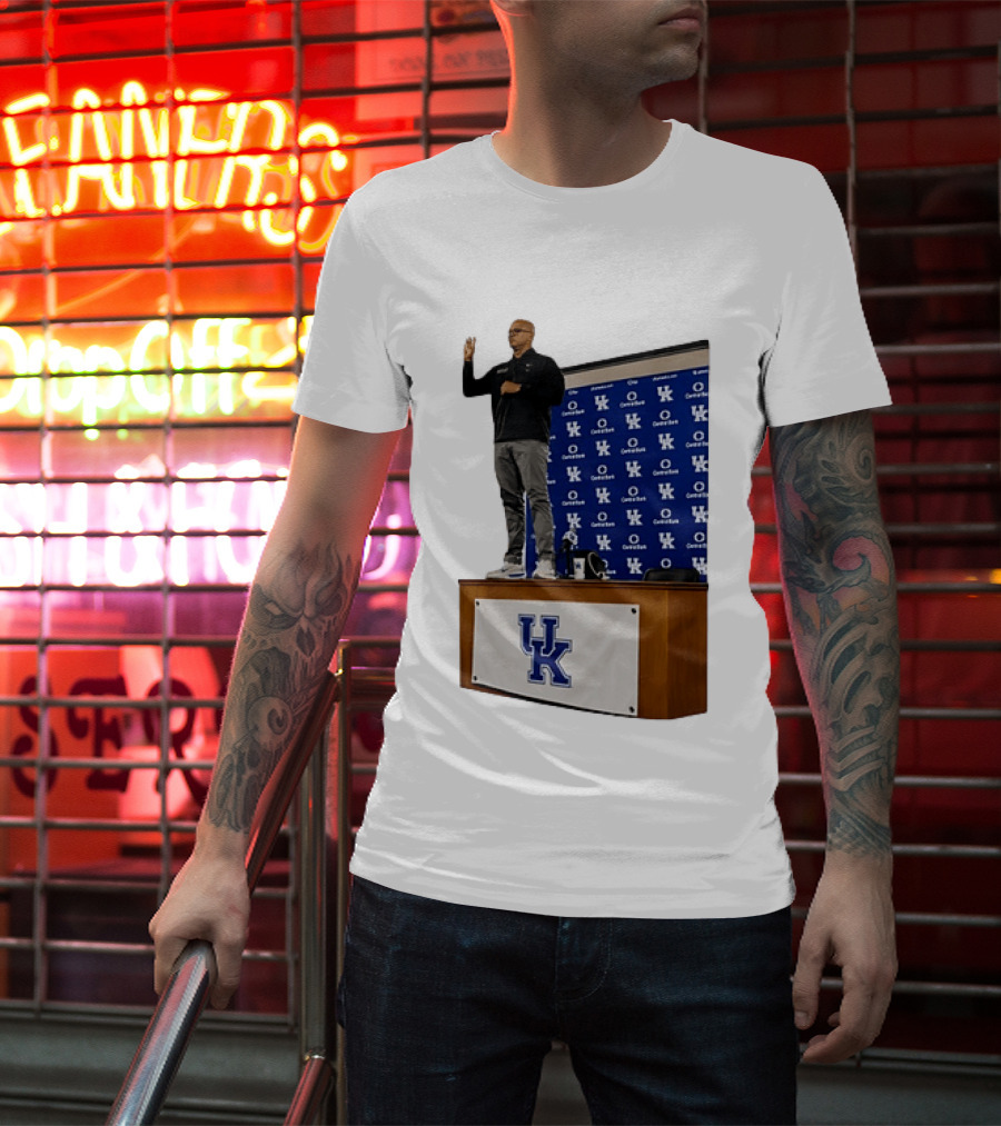 Mark Pope UK Wildcats Kentucky Basketball Coach Press Conference T-Shirt