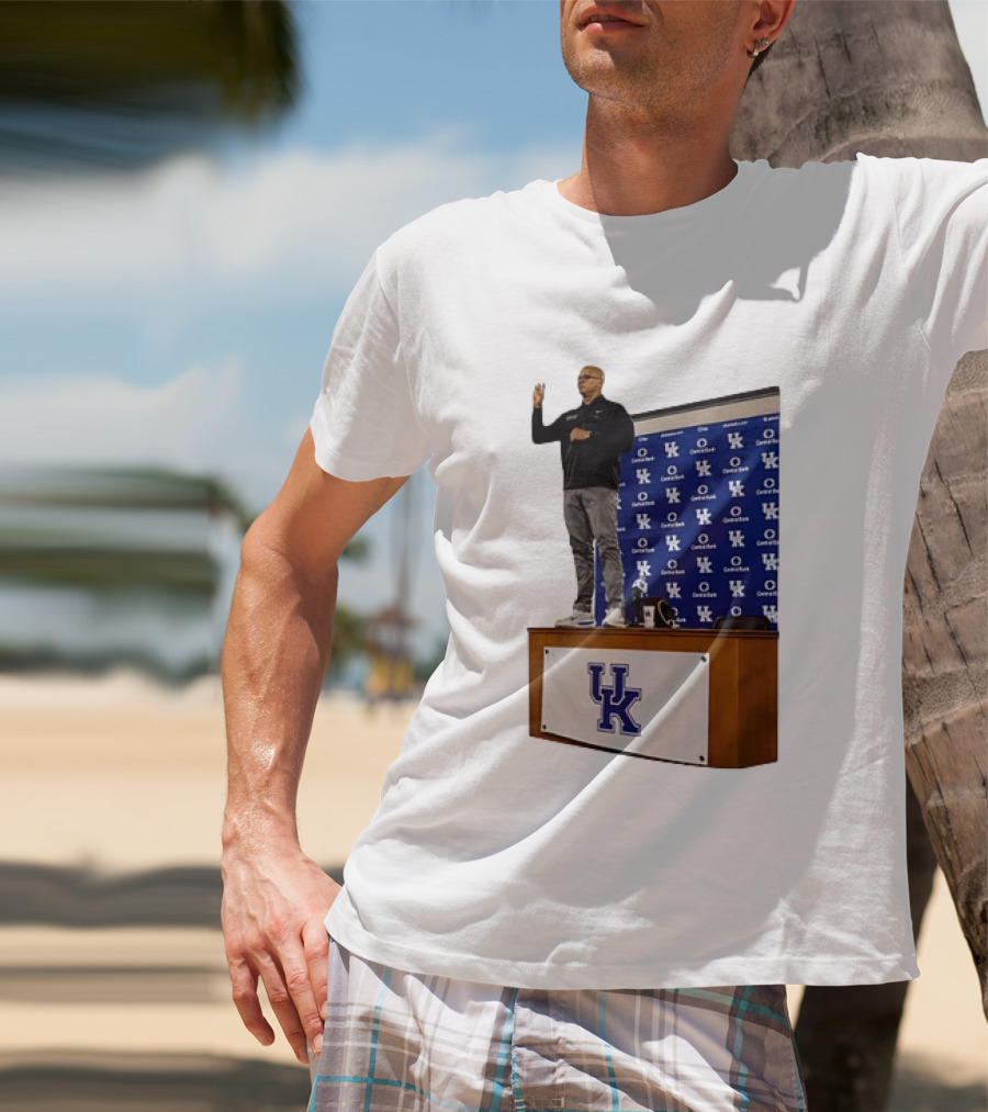 Mark Pope UK Wildcats Kentucky Basketball Coach Press Conference T-Shirt