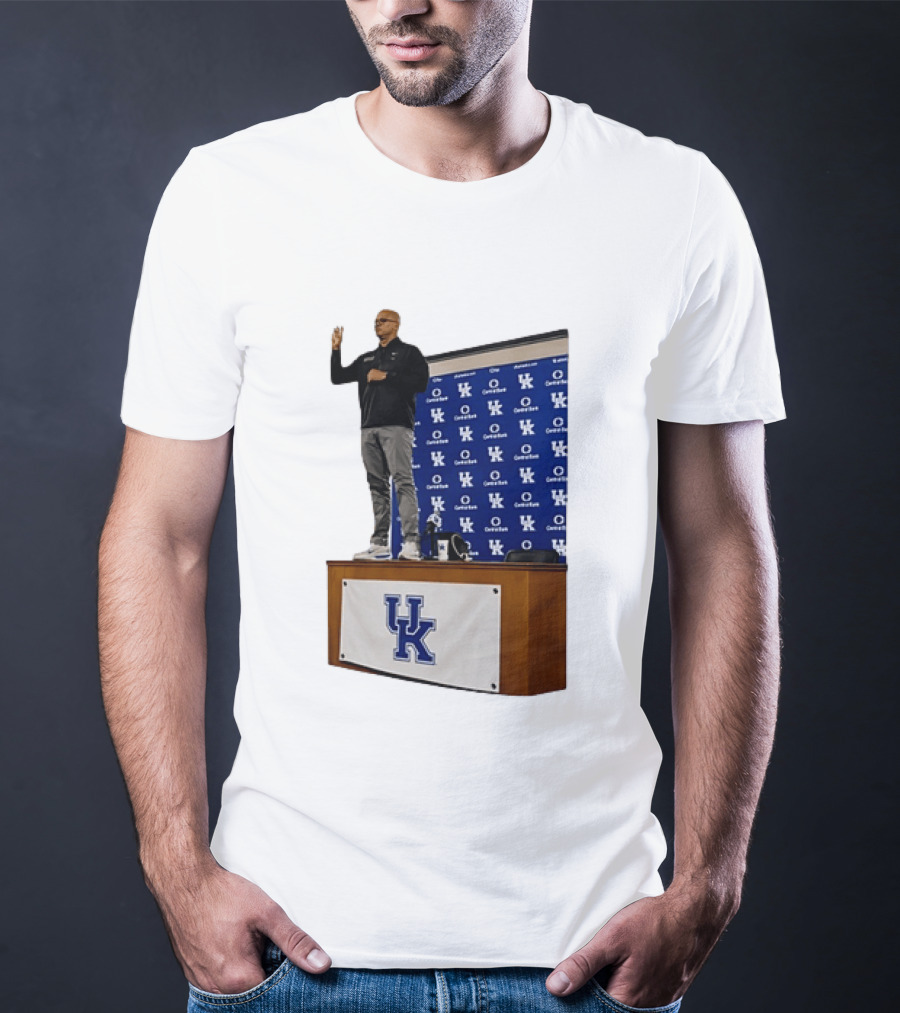 Mark Pope UK Wildcats Kentucky Basketball Coach Press Conference T-Shirt