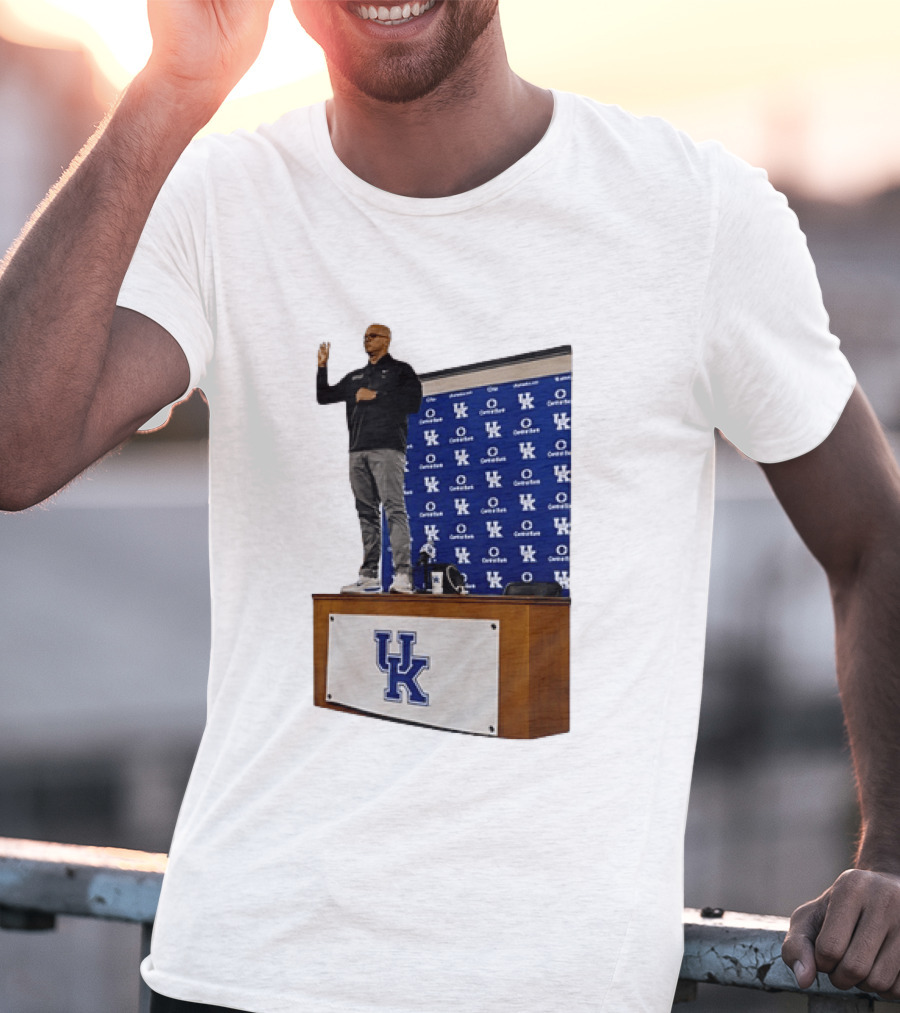 Mark Pope UK Wildcats Kentucky Basketball Coach Press Conference T-Shirt