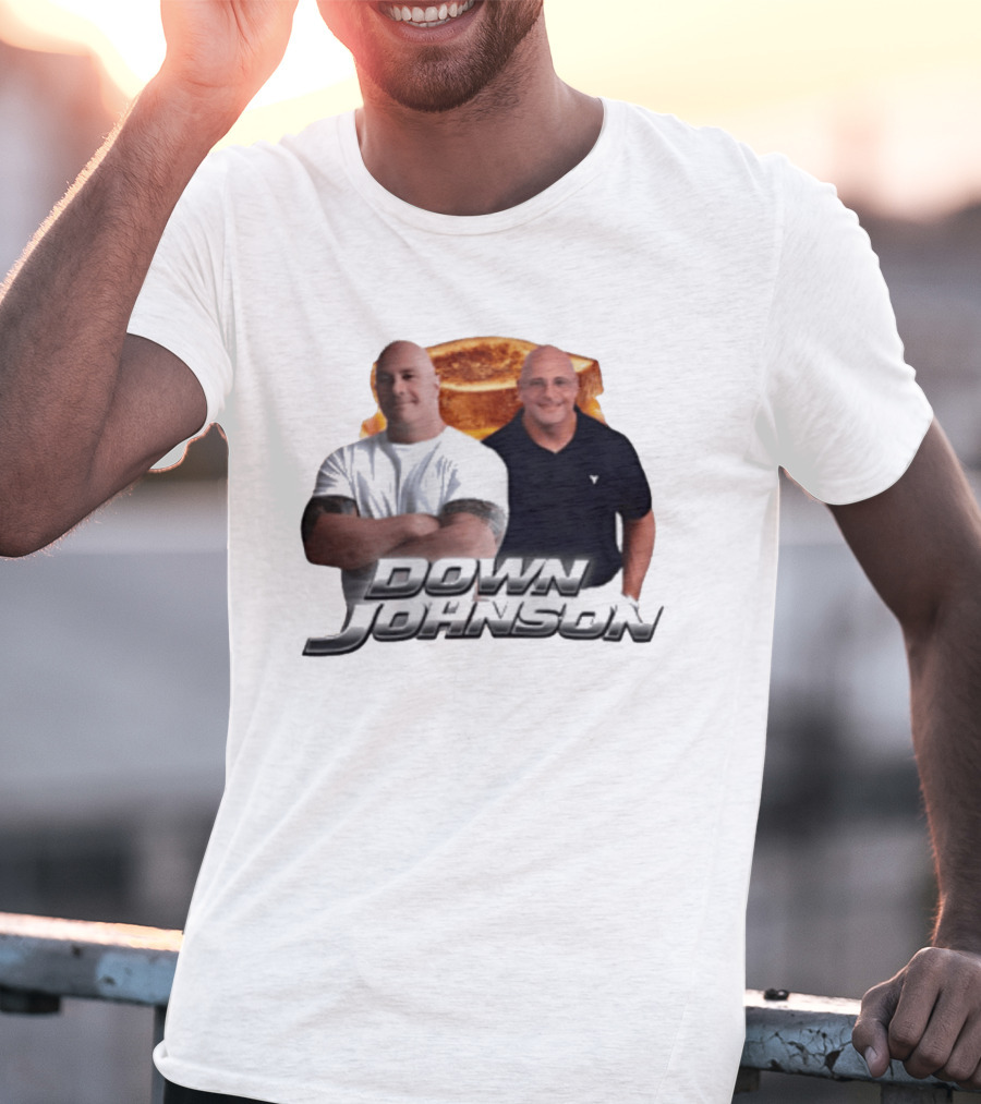 Dwayne Johnson Down Johnson Sandwich Image With Two Bald Men T-Shirt