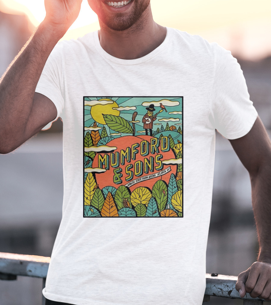 Mumford & Sons State Farm Arena Atlanta GA Concert 9/10/26 Sun Nature T-Shirt