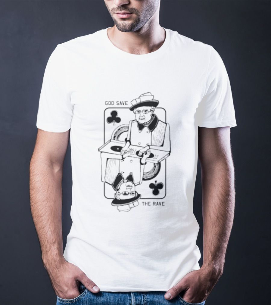 God Save The Rave Queen Of Clubs T-Shirt