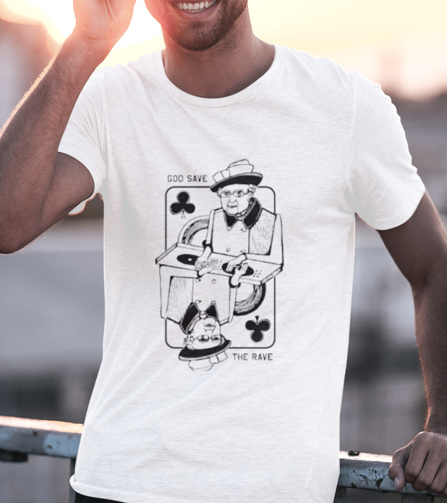 God Save The Rave Queen Of Clubs T-Shirt