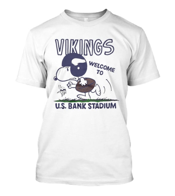 Snoopy Vikings Welcome To U.S. Bank Stadium T-Shirt