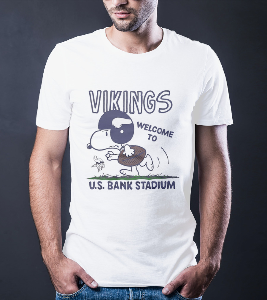 Snoopy Vikings Welcome To U.S. Bank Stadium T-Shirt