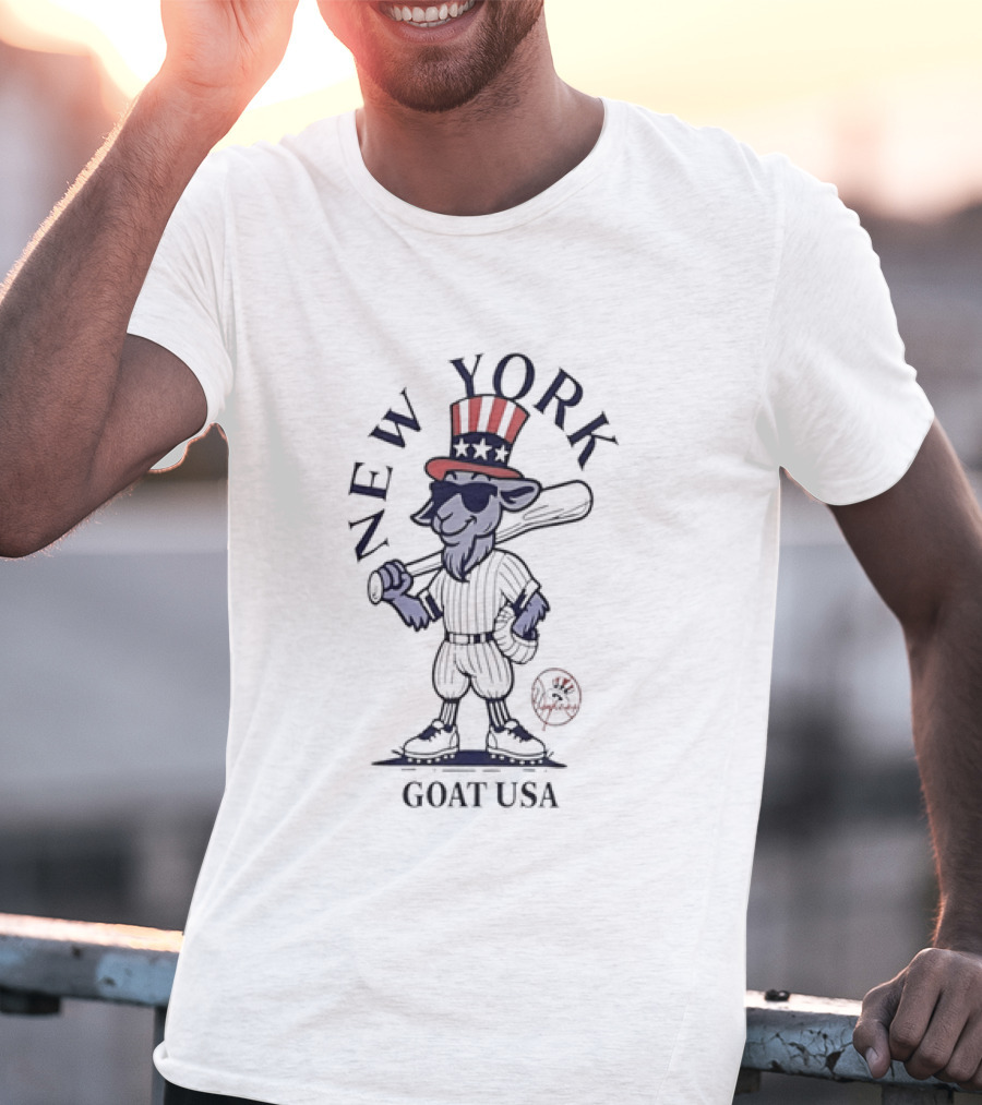 New York Yankees Goat USA Uncle Sam T-Shirt