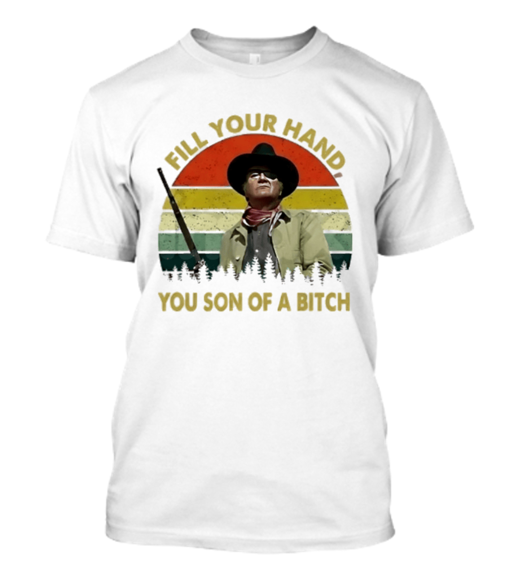 John Wayne The Duke Fill Your Hand Vintage Western T-Shirt