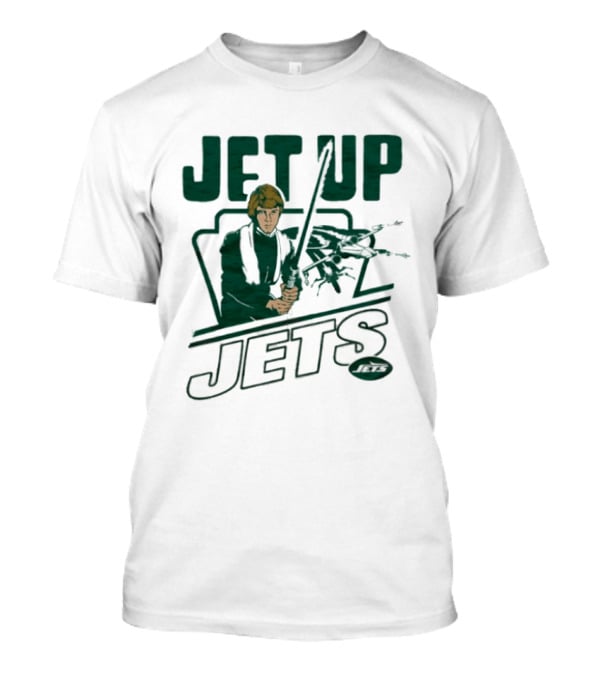 Jet Up Star Wars Luke New York Jets Collaboration T-Shirt